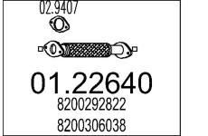 Výfuková trubka MTS 01.22640