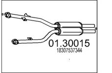 Predni tlumic vyfuku MTS 01.30015