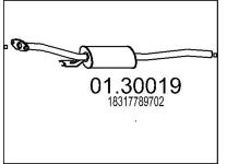 Predni tlumic vyfuku MTS 01.30019