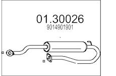 Predni tlumic vyfuku MTS 01.30026