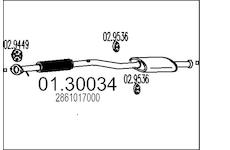 Predni tlumic vyfuku MTS 01.30034