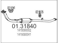 Predni tlumic vyfuku MTS 01.31840