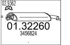 Predni tlumic vyfuku MTS 01.32260