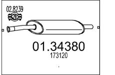 Predni tlumic vyfuku MTS 01.34380