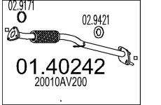 Výfuková trubka MTS 01.40242