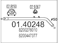 Výfuková trubka MTS 01.40248