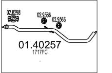 Výfuková trubka MTS 01.40257