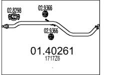 Výfuková trubka MTS 01.40261