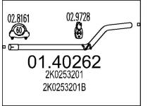 Výfuková trubka MTS 01.40262