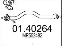 Výfuková trubka MTS 01.40264