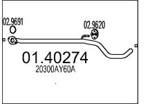 Výfuková trubka MTS 01.40274