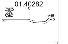 Výfuková trubka MTS 01.40282