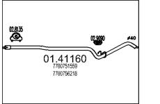 Výfuková trubka MTS 01.41160
