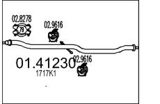 Výfuková trubka MTS 01.41230