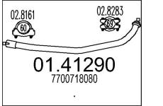 Výfuková trubka MTS 01.41290