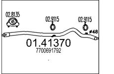 Výfuková trubka MTS 01.41370