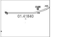 Výfuková trubka MTS 01.41840