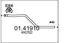 Výfuková trubka MTS 01.41910