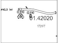 Výfuková trubka MTS 01.42020