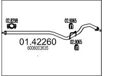Výfuková trubka MTS 01.42260