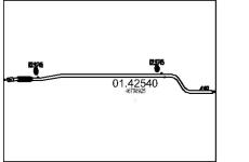 Výfuková trubka MTS 01.42540