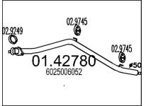 Výfuková trubka MTS 01.42780