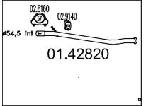 Výfuková trubka MTS 01.42820