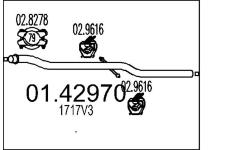 Výfuková trubka MTS 01.42970