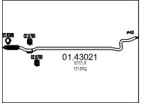 Výfuková trubka MTS 01.43021