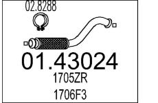Výfuková trubka MTS 01.43024