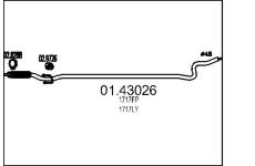 Výfuková trubka MTS 01.43026