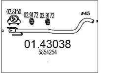 Výfuková trubka MTS 01.43038