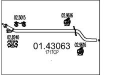 Výfuková trubka MTS 01.43063