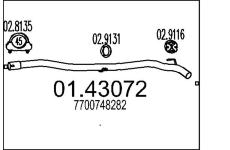 Výfuková trubka MTS 01.43072