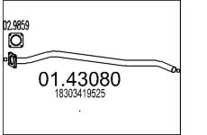 Výfuková trubka MTS 01.43080