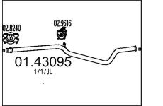 Výfuková trubka MTS 01.43095