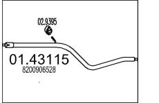 Výfuková trubka MTS 01.43115