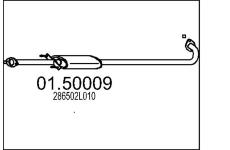 Střední tlumič výfuku MTS 01.50009