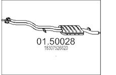 Střední tlumič výfuku MTS 01.50028