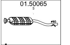 Střední tlumič výfuku MTS 01.50065