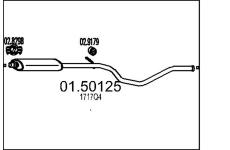 Střední tlumič výfuku MTS 01.50125