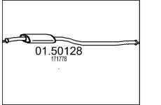 Stredni tlumic vyfuku MTS 01.50128