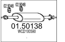 Zadni tlumic vyfuku MTS 01.50138