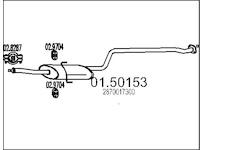 Stredni tlumic vyfuku MTS 01.50153