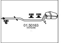 Střední tlumič výfuku MTS 01.50163