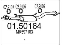 Střední tlumič výfuku MTS 01.50164