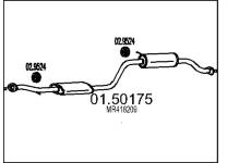 Střední tlumič výfuku MTS 01.50175