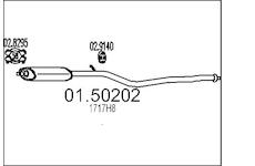 Střední tlumič výfuku MTS 01.50202