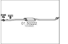 Střední tlumič výfuku MTS 01.50222