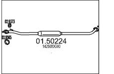 Stredni tlumic vyfuku MTS 01.50224